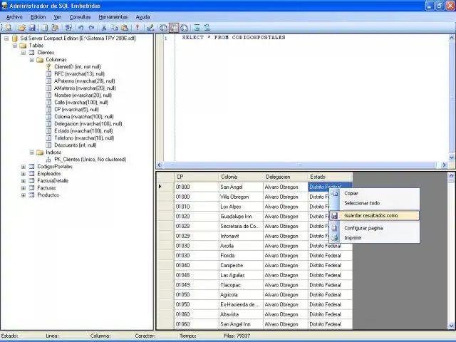 Загрузите веб-инструмент или веб-приложение SQL Embedded Manager