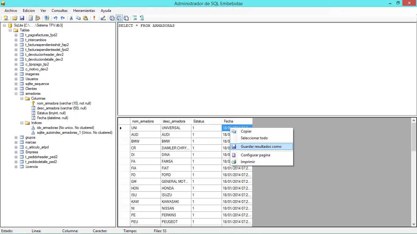 ابزار وب یا برنامه وب SQL Embedded Manager را دانلود کنید
