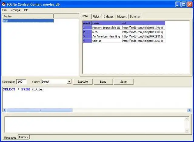 Descărcați instrumentul web sau aplicația web SQLite Control Center