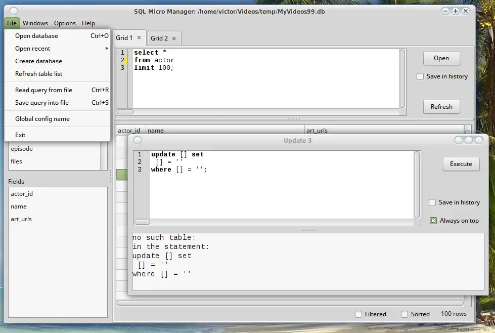 Descargue la herramienta web o la aplicación web SQLite Micro Manager