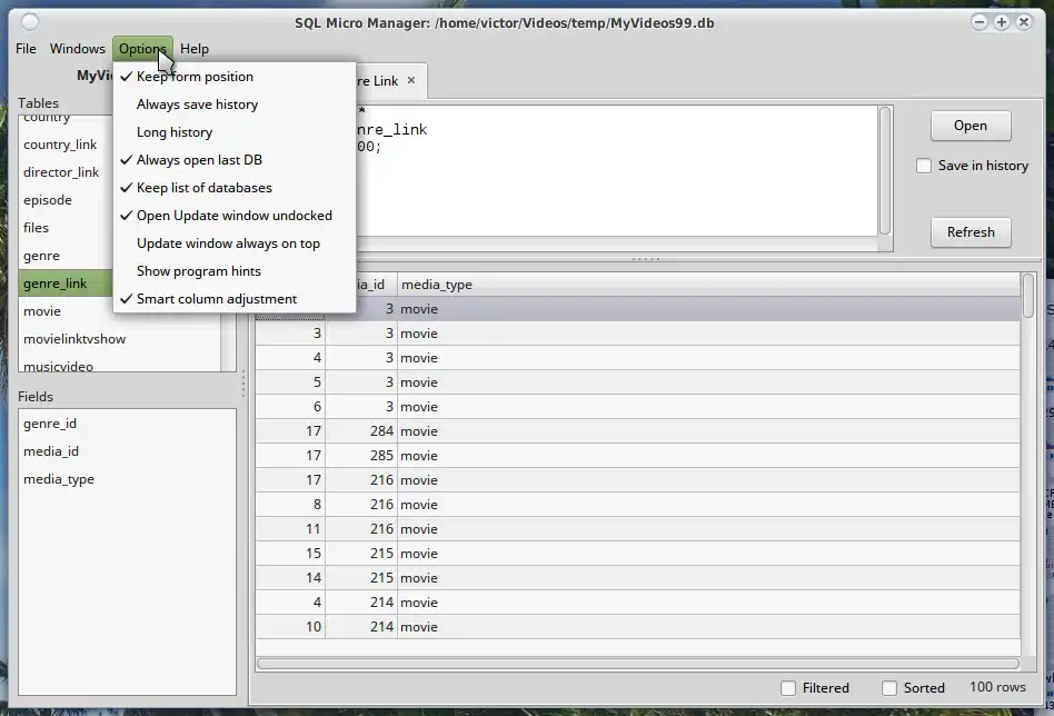 ওয়েব টুল বা ওয়েব অ্যাপ SQLite মাইক্রো ম্যানেজার ডাউনলোড করুন