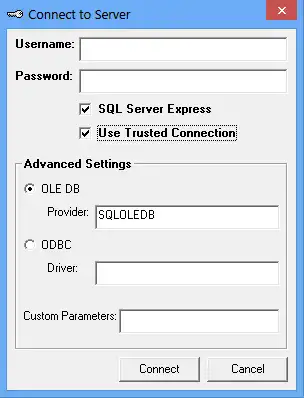 Muat turun alat web atau aplikasi web SQL Server Manager Lite