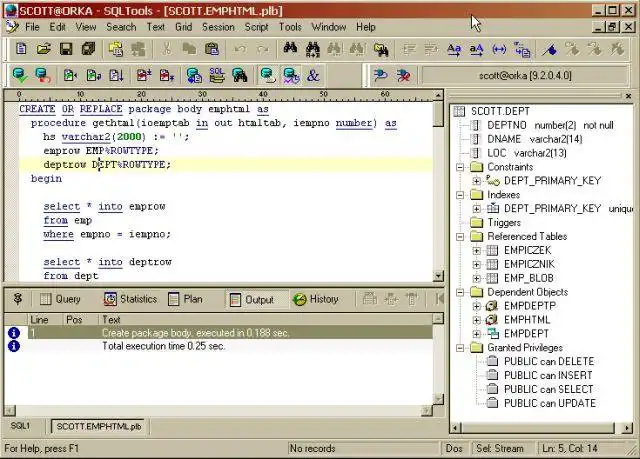 Download web tool or web app SQLTools for Oracle