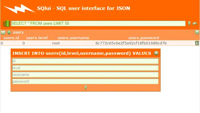 Scarica lo strumento web o l'app web SQLui