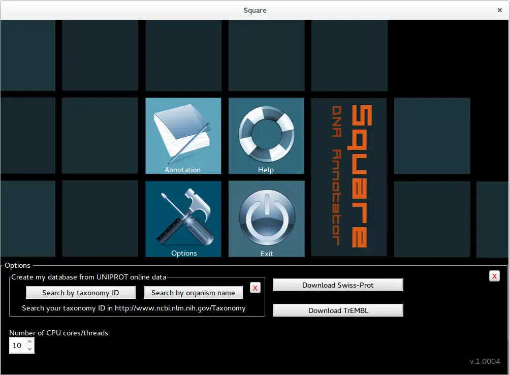 Mag-download ng web tool o web app na Square Genome Annotator