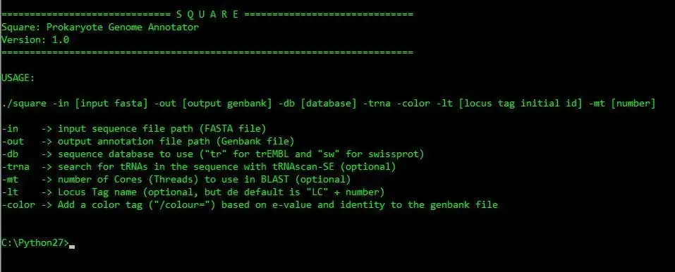 Mag-download ng web tool o web app na Square Genome Annotator