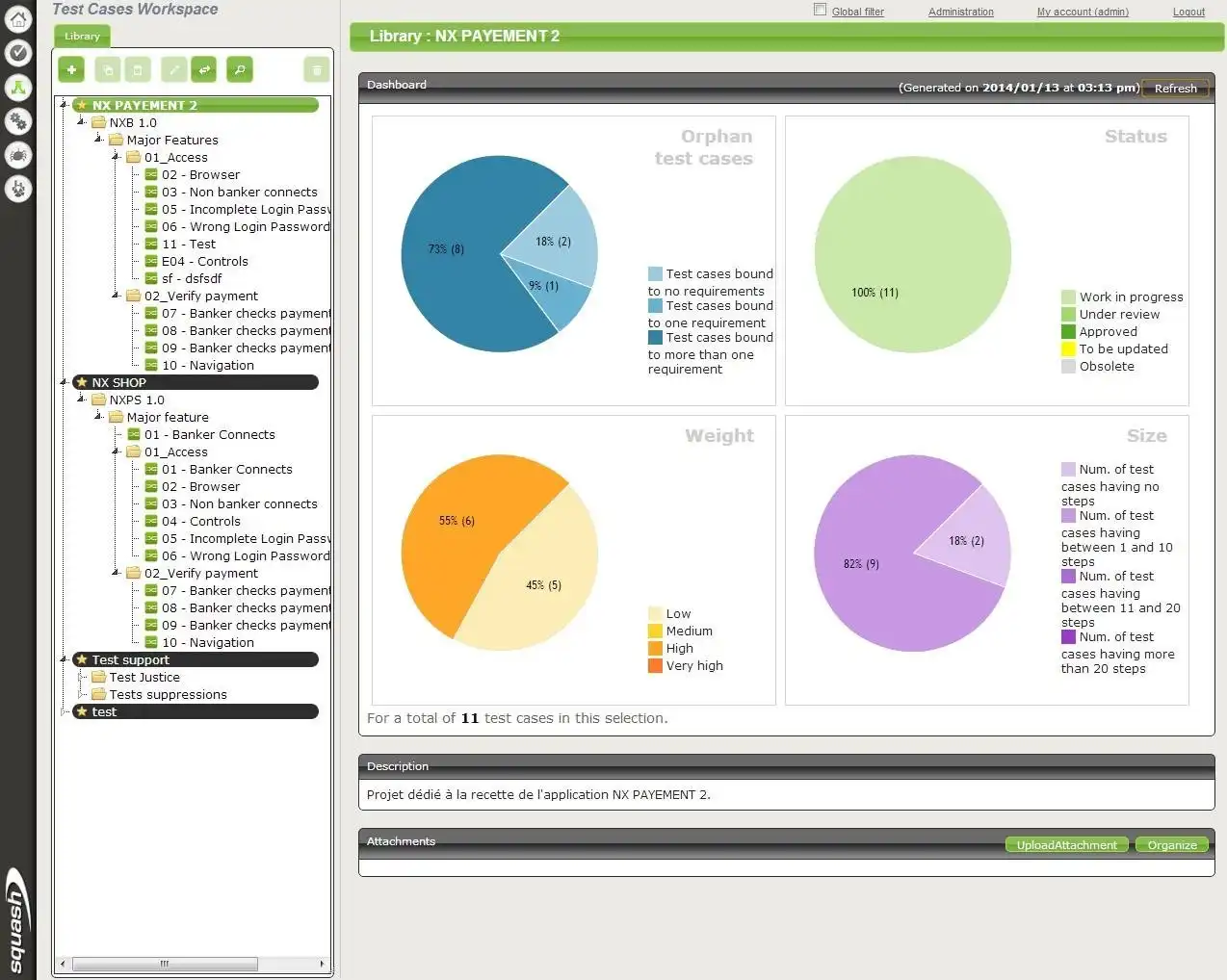 Download web tool or web app Squash TM