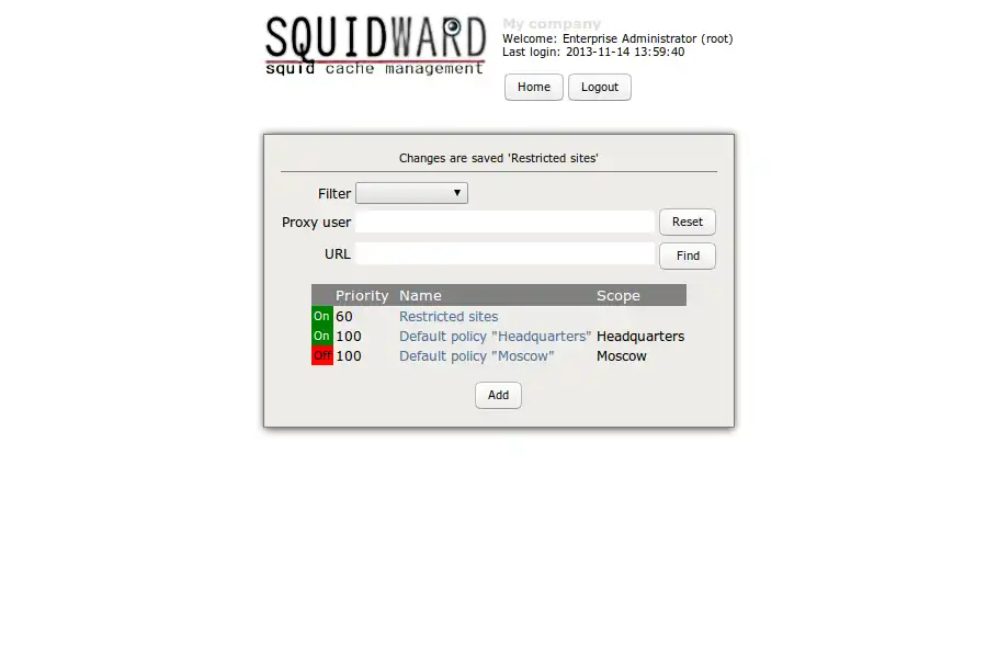 הורד כלי אינטרנט או אפליקציית אינטרנט Squidward