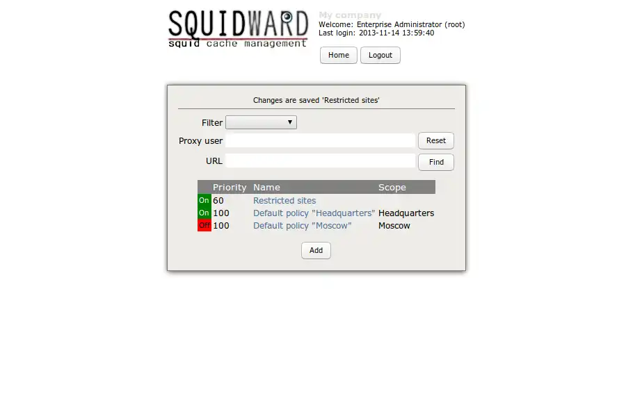 Mag-download ng web tool o web app na Squidward