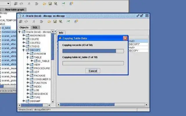 Download web tool or web app SQuirreL DB Copy Plugin