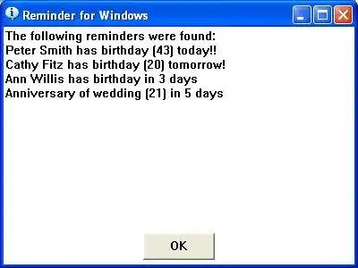Download web tool or web app sReminder - Event and Birthday Reminder