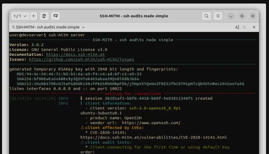 Download web tool or web app SSH-MITM