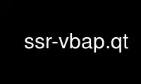 Run ssr-vbap.qt in OnWorks free hosting provider over Ubuntu Online, Fedora Online, Windows online emulator or MAC OS online emulator