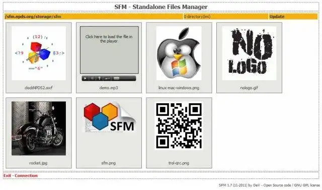 Download web tool or web app Standalone Files Manager - SFM