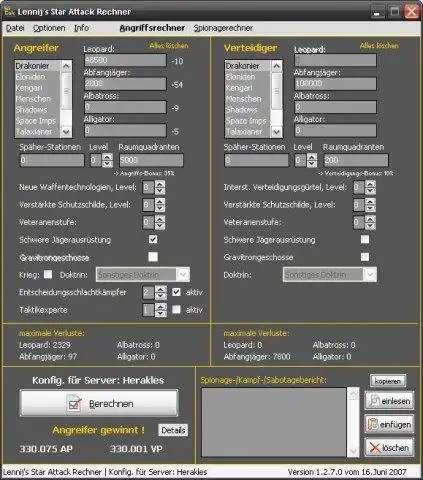 Download web tool or web app Star-Attack Calculator to run in Windows online over Linux online