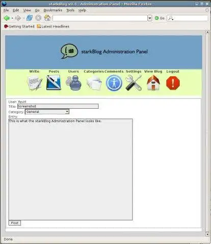 Download web tool or web app starkBlog