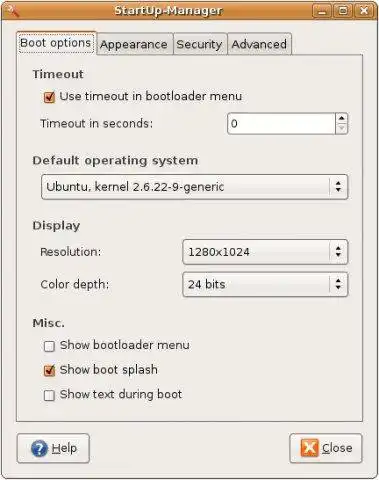 Download web tool or web app StartUp-Manager