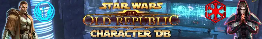 Download web tool or web app Star Wars Old Republic - SWTOR Char DB
