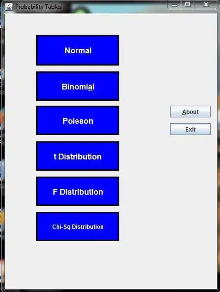 Download web tool or web app StatisticsTables