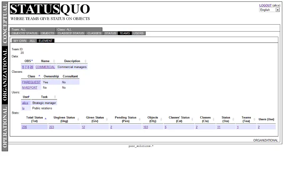 Download web tool or web app StatusQuo