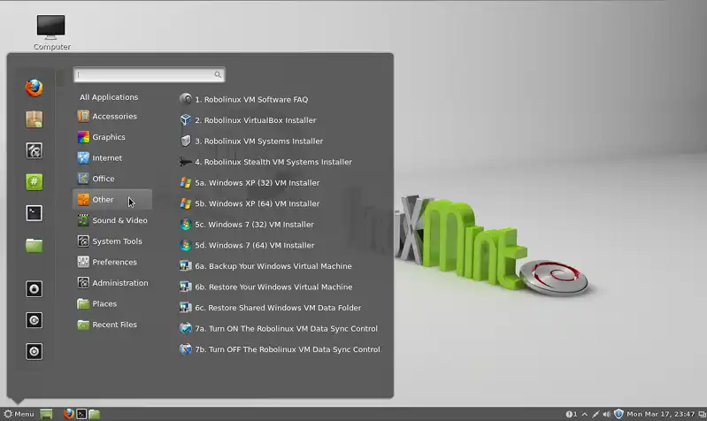 Загрузите веб-инструмент или веб-приложение Stealth VM для Linux Mint