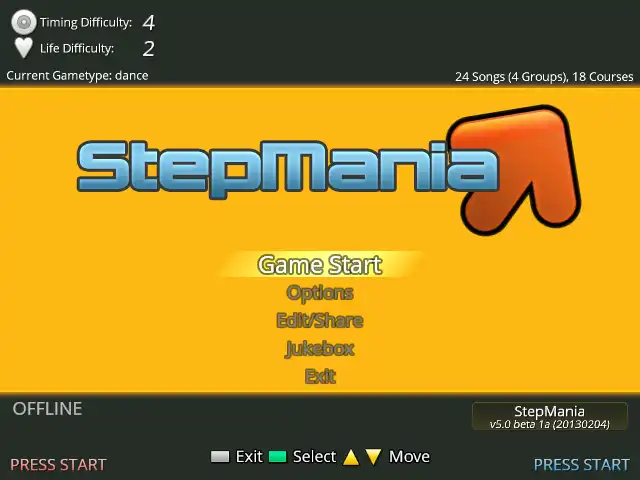 Download web tool or web app StepMania to run in Linux online