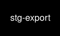 Run stg-export in OnWorks free hosting provider over Ubuntu Online, Fedora Online, Windows online emulator or MAC OS online emulator