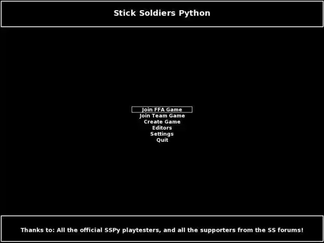 Download web tool or web app Stick Soldiers Python to run in Linux online