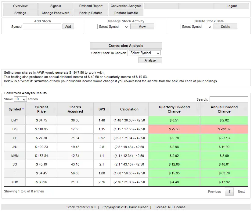 Download web tool or web app Stock Center