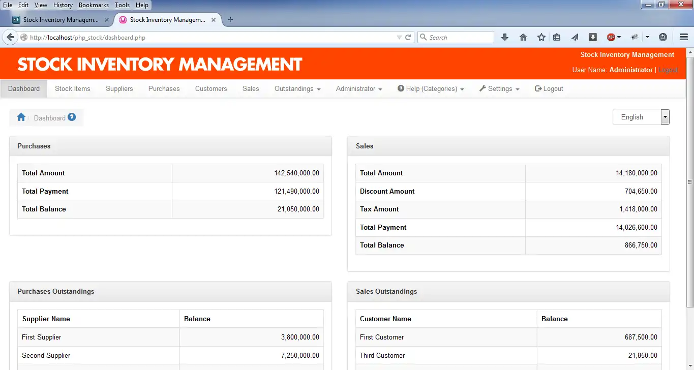 Download web tool or web app Stock Inventory Management