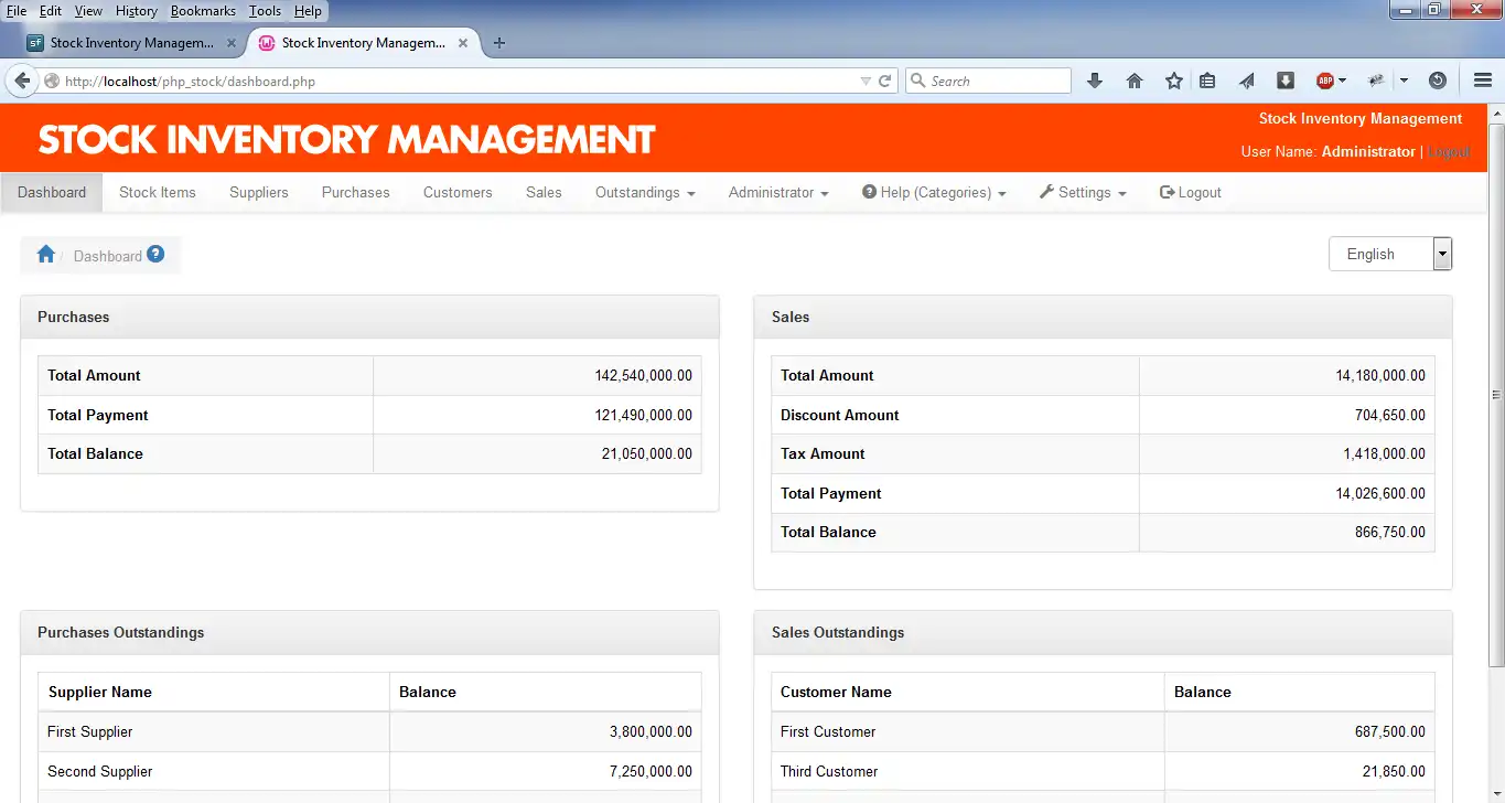 Descargue la herramienta web o la aplicación web Stock Inventory Management