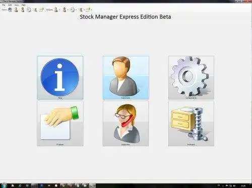 Unduh alat web atau aplikasi web Stock Manager express
