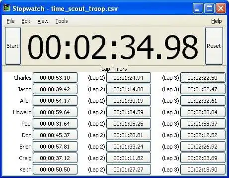 Mag-download ng web tool o web app Stopwatch Logger