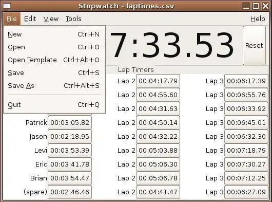 Mag-download ng web tool o web app Stopwatch Logger