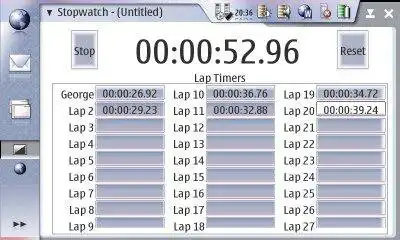 Download web tool or web app Stopwatch Logger to run in Windows online over Linux online
