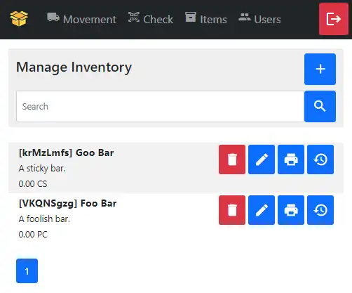 Download web tool or web app Storage Boxx - Inventory System