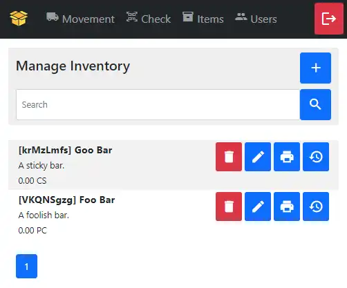 Télécharger l'outil Web ou l'application Web Storage Boxx - Inventory System