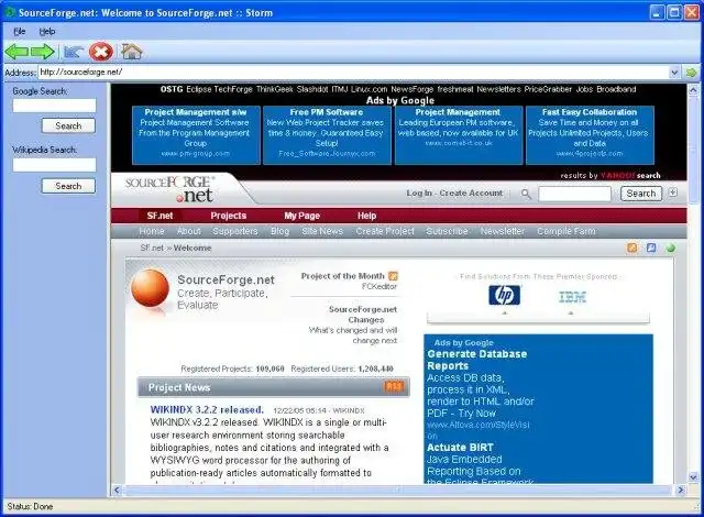 Mag-download ng web tool o web app Storm Web Browser