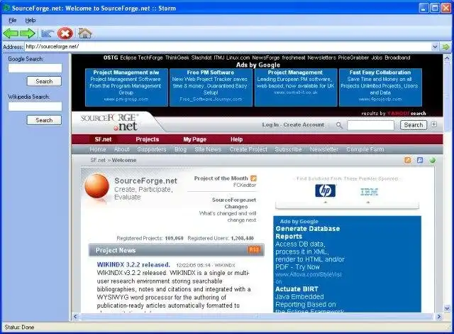 Download web tool or web app Storm Web Browser