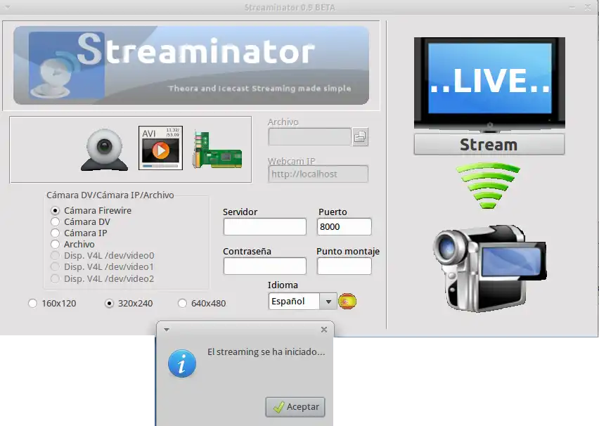 Download web tool or web app Streaminator