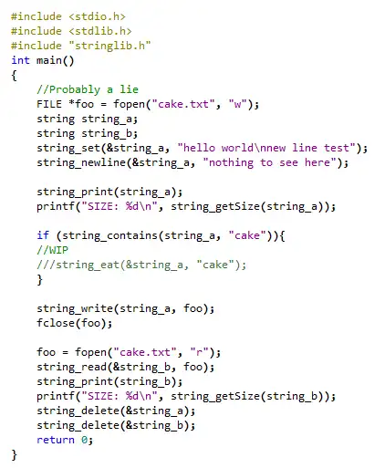 Download web tool or web app StringLib C: functional string library