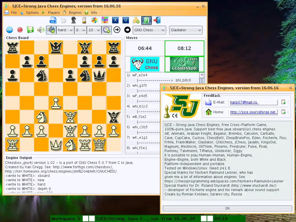 Download web tool or web app Strong Java Chess Engines Game to run in Windows online over Linux online