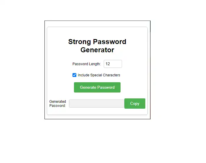 دانلود ابزار وب یا برنامه وب Strong Password Generator