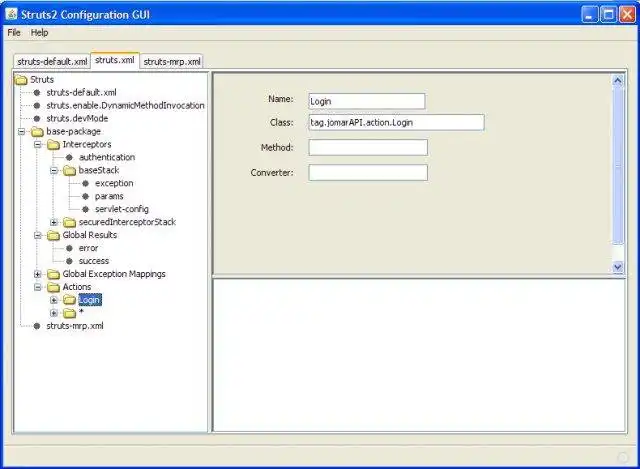 Mag-download ng web tool o web app Struts2 GUI Configuration Utility