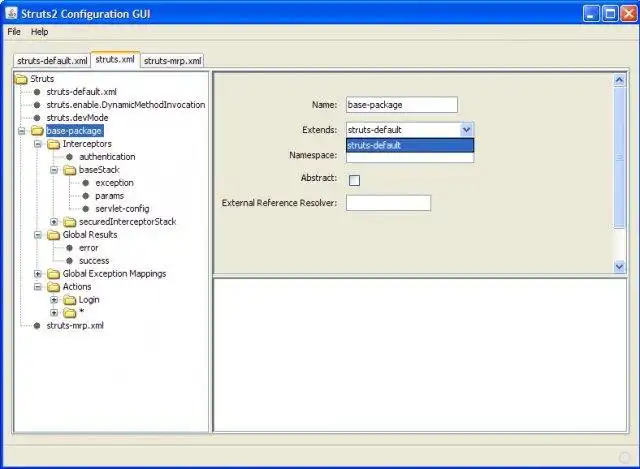 Download web tool or web app Struts2 GUI Configuration Utility