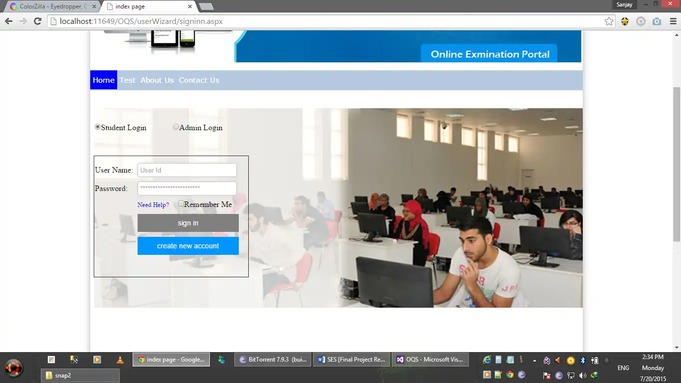 Download web tool or web app Student Evaluation System