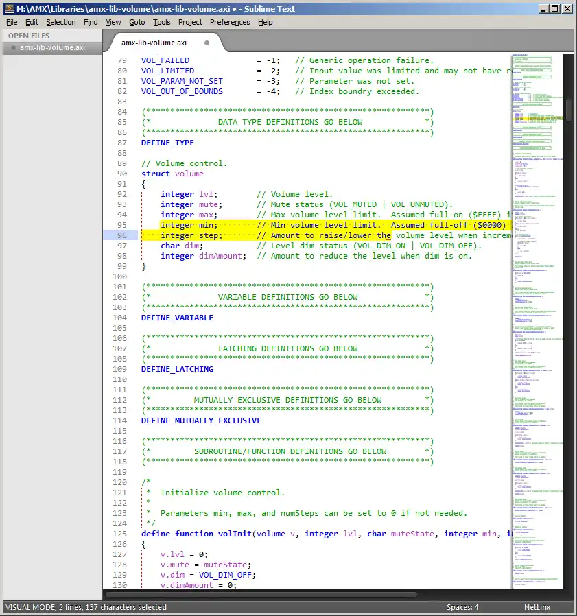 Descărcați instrumentul web sau aplicația web Sublime Text AMX NetLinx Plugin