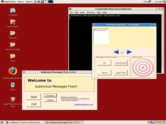 Télécharger l'outil Web ou l'application Web Messages subliminaux gratuits