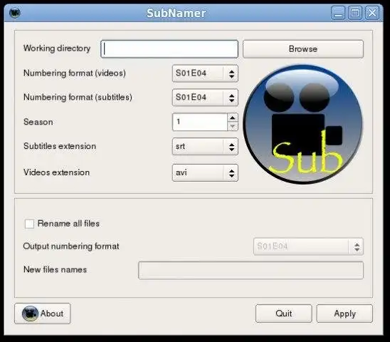 Download web tool or web app SubNamer