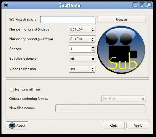 Scarica lo strumento Web o l'app Web SubNamer